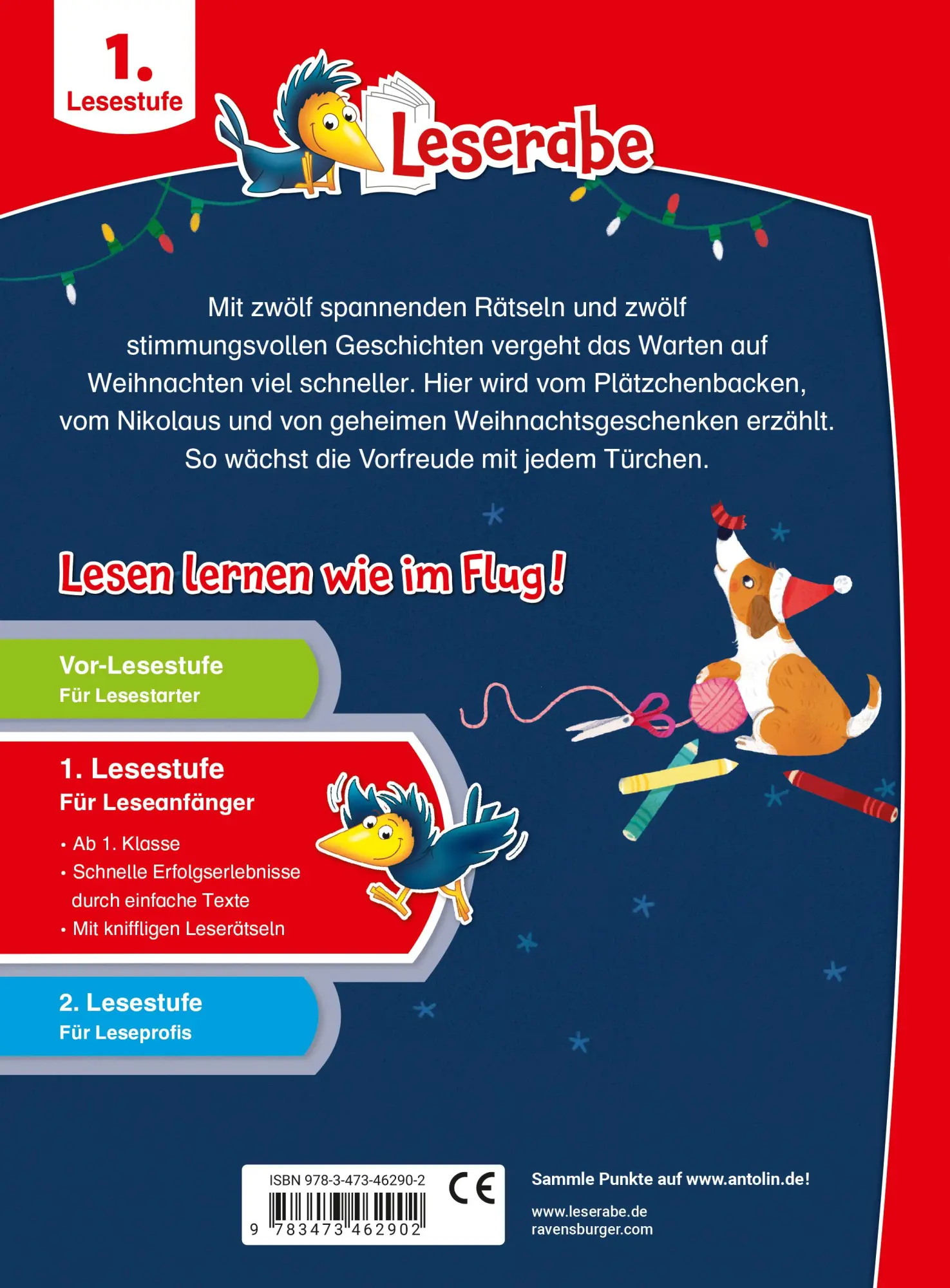 Rückseite: 9783473462902 | Leserabe Sonderausgaben - Adventskalender für Erstleser | Kiel (u. a.)