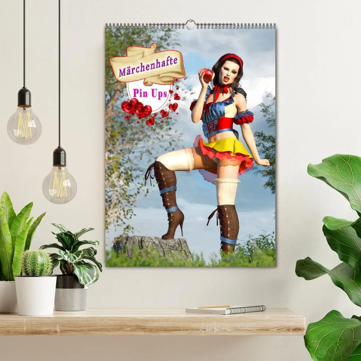 Bild: 9783516332902 | Märchenhafte Pin Ups (Wandkalender 2026 DIN A2 hoch), CALVENDO...