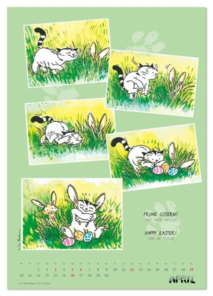 Bild: 9783516642902 | Kater Jacob: Ach Du lieber Mensch (Wandkalender 2026 DIN A3 hoch),...