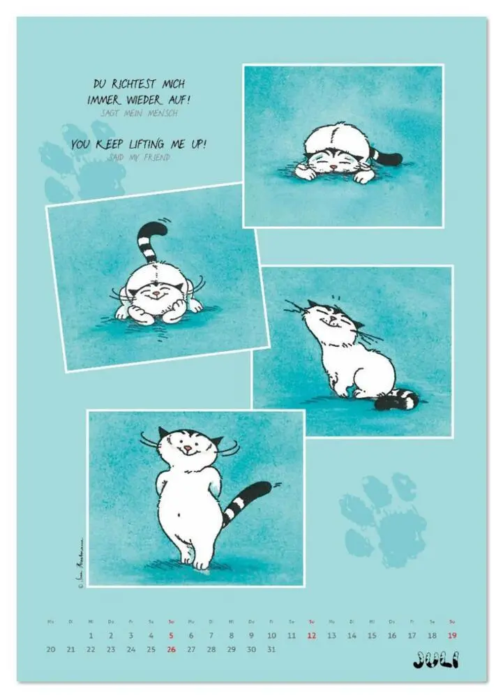 Bild: 9783516642902 | Kater Jacob: Ach Du lieber Mensch (Wandkalender 2026 DIN A3 hoch),...