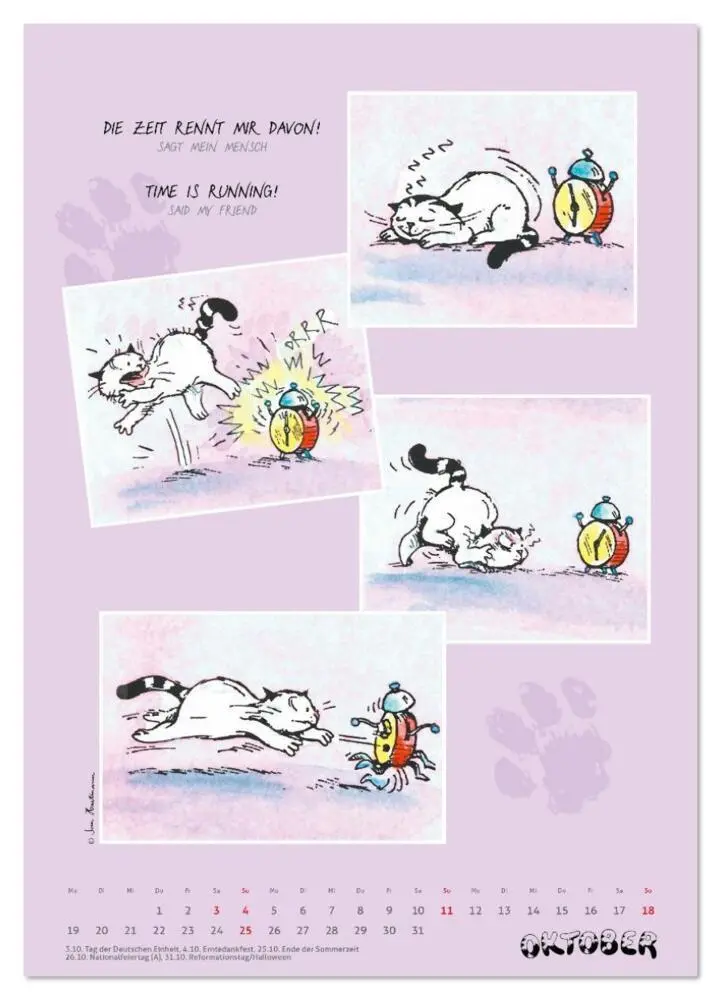 Bild: 9783516642902 | Kater Jacob: Ach Du lieber Mensch (Wandkalender 2026 DIN A3 hoch),...