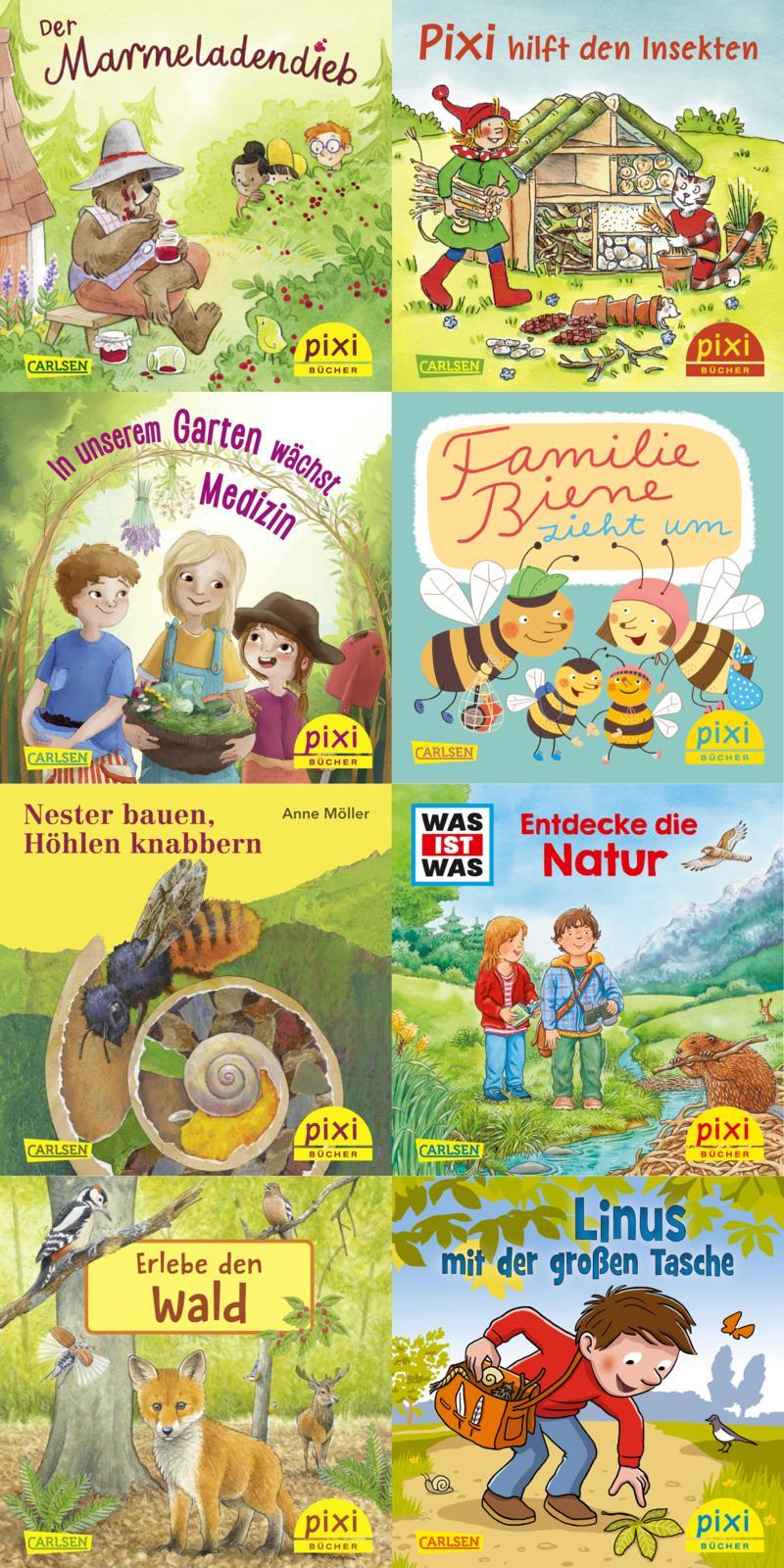 Cover: 9783551052902 | Pixi-Box 290: Pixi liebt die Natur (8x8 Exemplare) | diverse | Deutsch