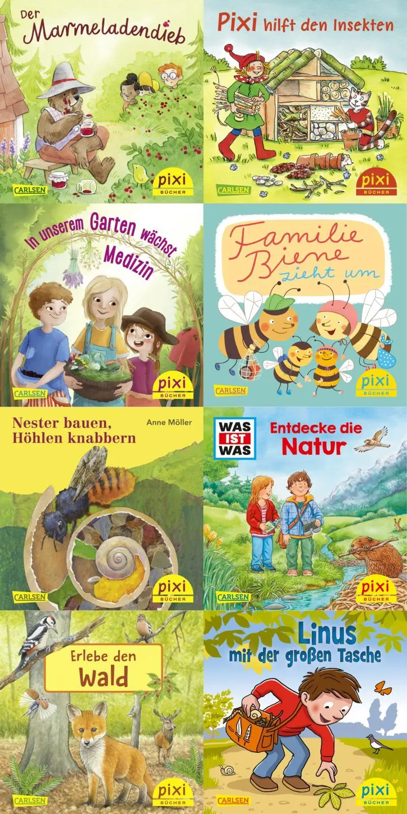 Cover: 9783551052902 | Pixi-Box 290: Pixi liebt die Natur (8x8 Exemplare) | diverse | Deutsch