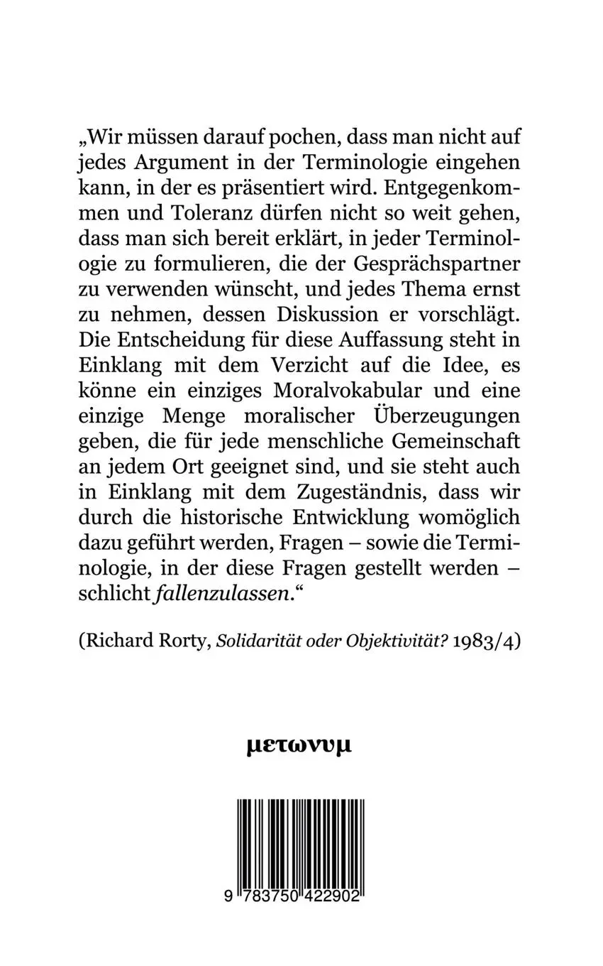 Rückseite: 9783750422902 | Richard Rortys politische Philosophie | Hans-Martin Schönherr-Mann