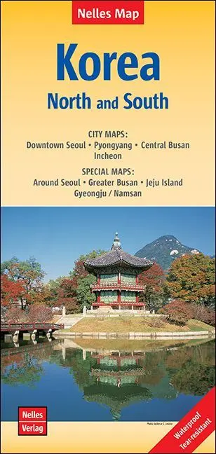 Cover: 9783865742902 | Nelles Map Landkarte Korea: North and South | (Land-)Karte | Deutsch