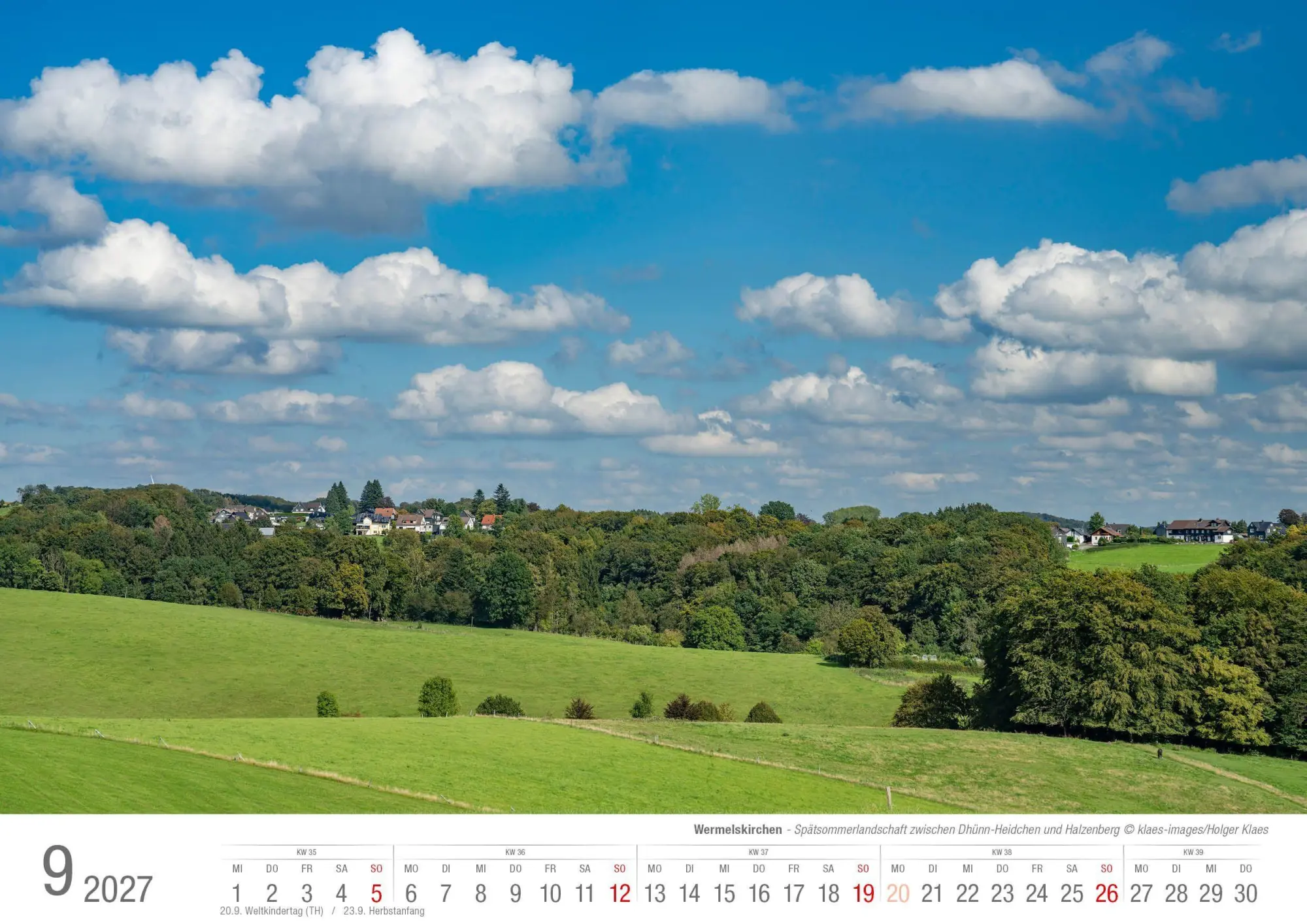 Bild: 9783965352902 | Wermelskirchen 2027 Bildkalender A3 Spiralbindung | Holger Klaes