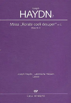 Cover: 9790007072902 | Missa brevis (Klavierauszug) | Joseph Haydn | Buch | 12 S. | Latein