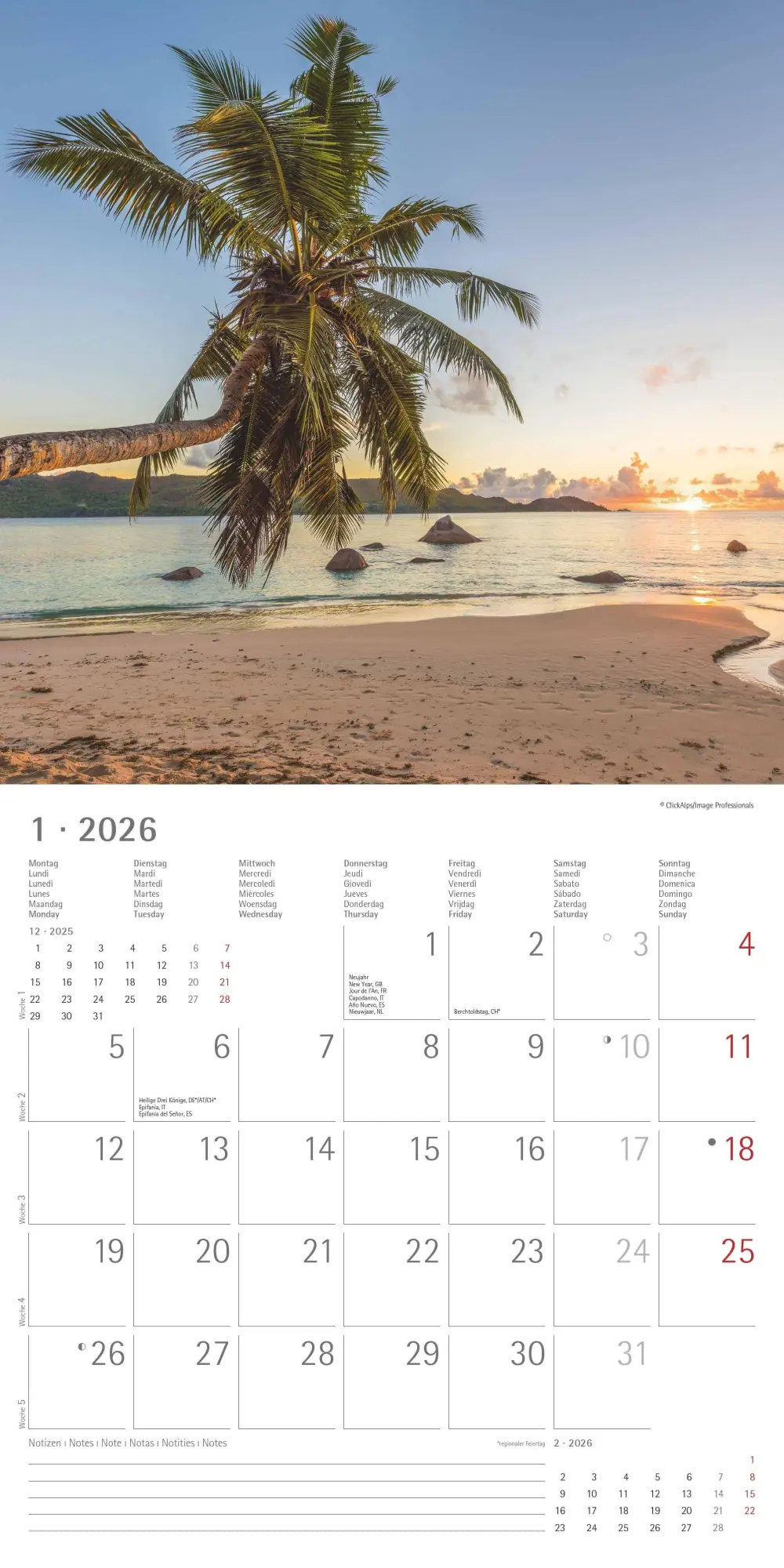 Bild: 4069095003002 | Summer Dreams 2026 - Broschürenkalender 30x30 cm (30x60 geöffnet) -...