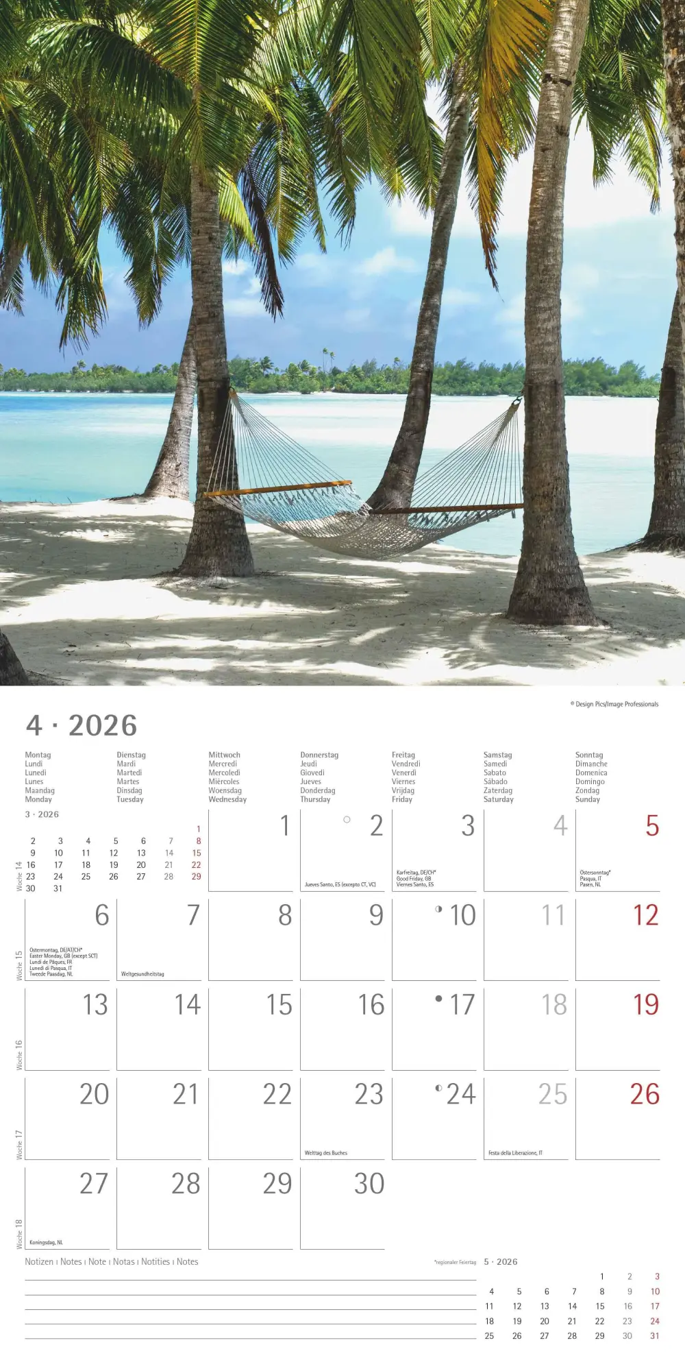 Bild: 4069095003002 | Summer Dreams 2026 - Broschürenkalender 30x30 cm (30x60 geöffnet) -...