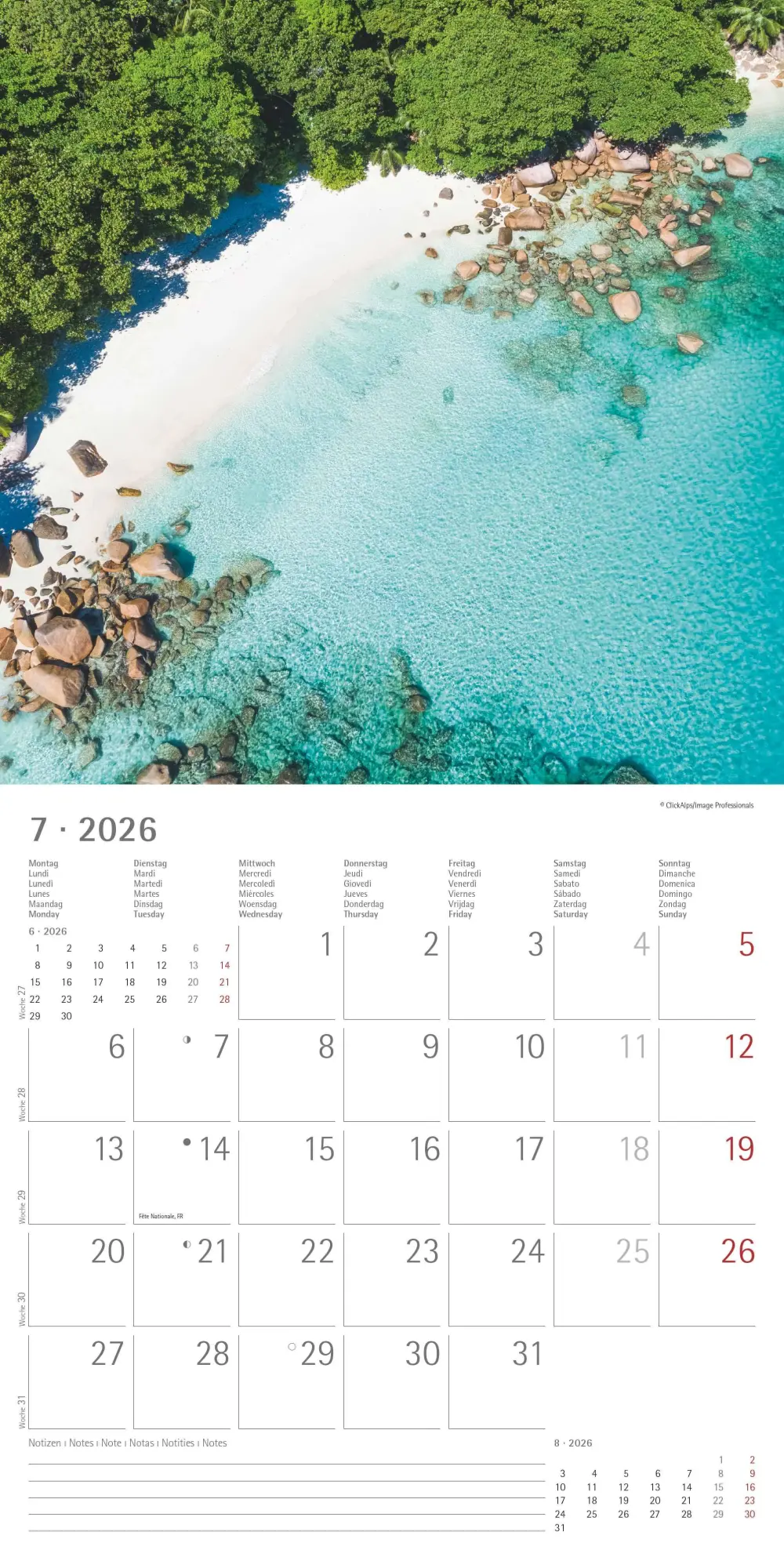 Bild: 4069095003002 | Summer Dreams 2026 - Broschürenkalender 30x30 cm (30x60 geöffnet) -...