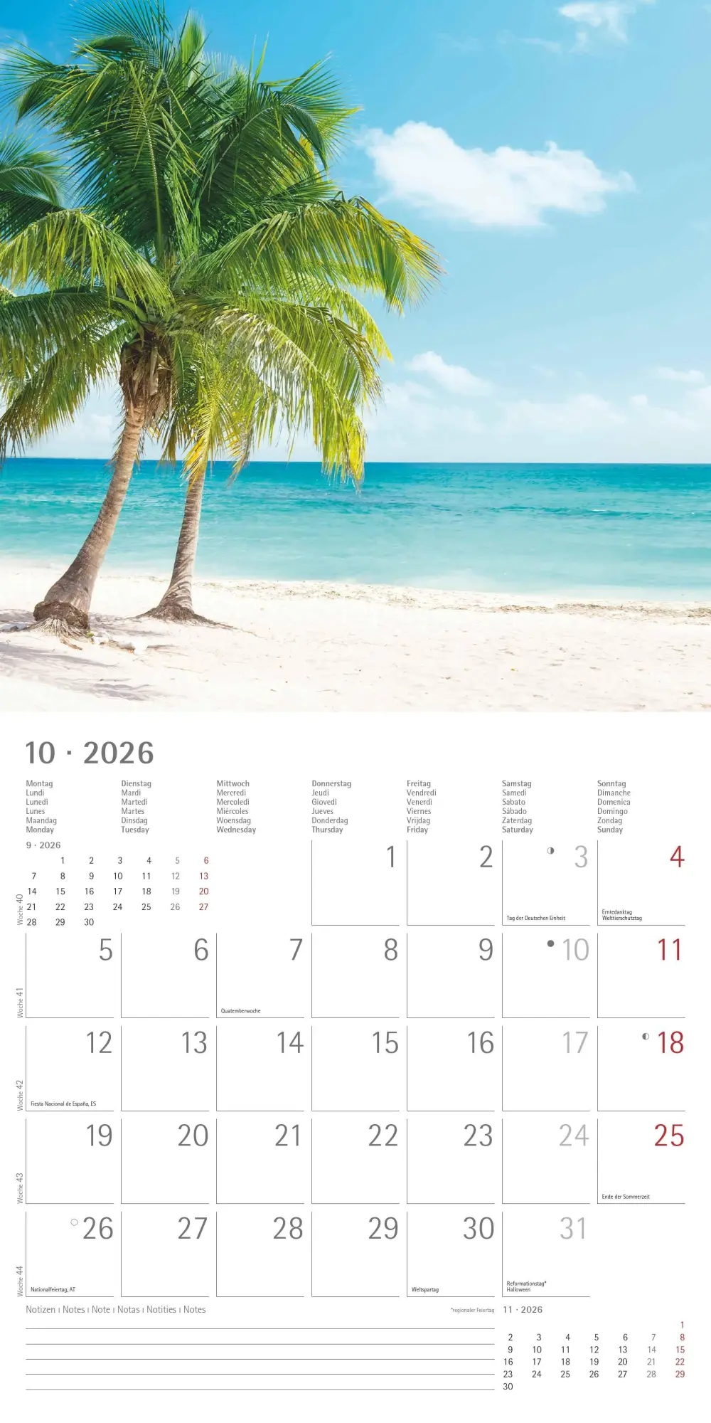 Bild: 4069095003002 | Summer Dreams 2026 - Broschürenkalender 30x30 cm (30x60 geöffnet) -...