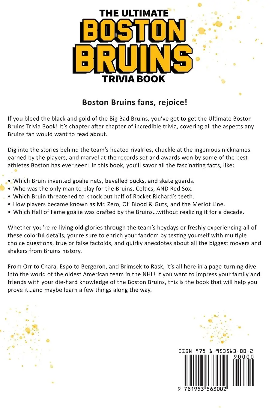 Rückseite: 9781953563002 | The Ultimate Boston Bruins Trivia Book | Ray Walker | Taschenbuch