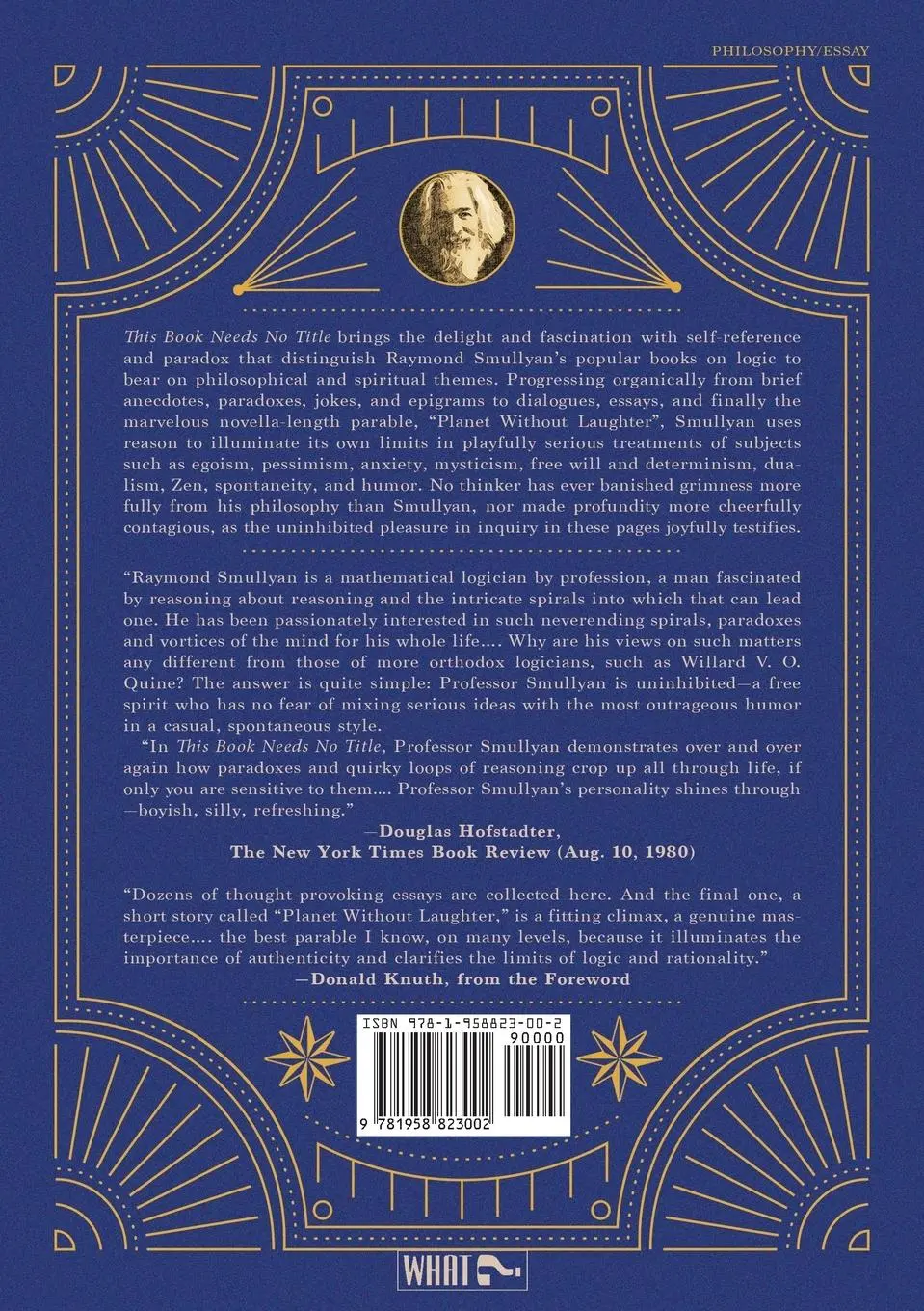 Rückseite: 9781958823002 | This Book Needs No Title | A Budget of Living Paradoxes | Smullyan