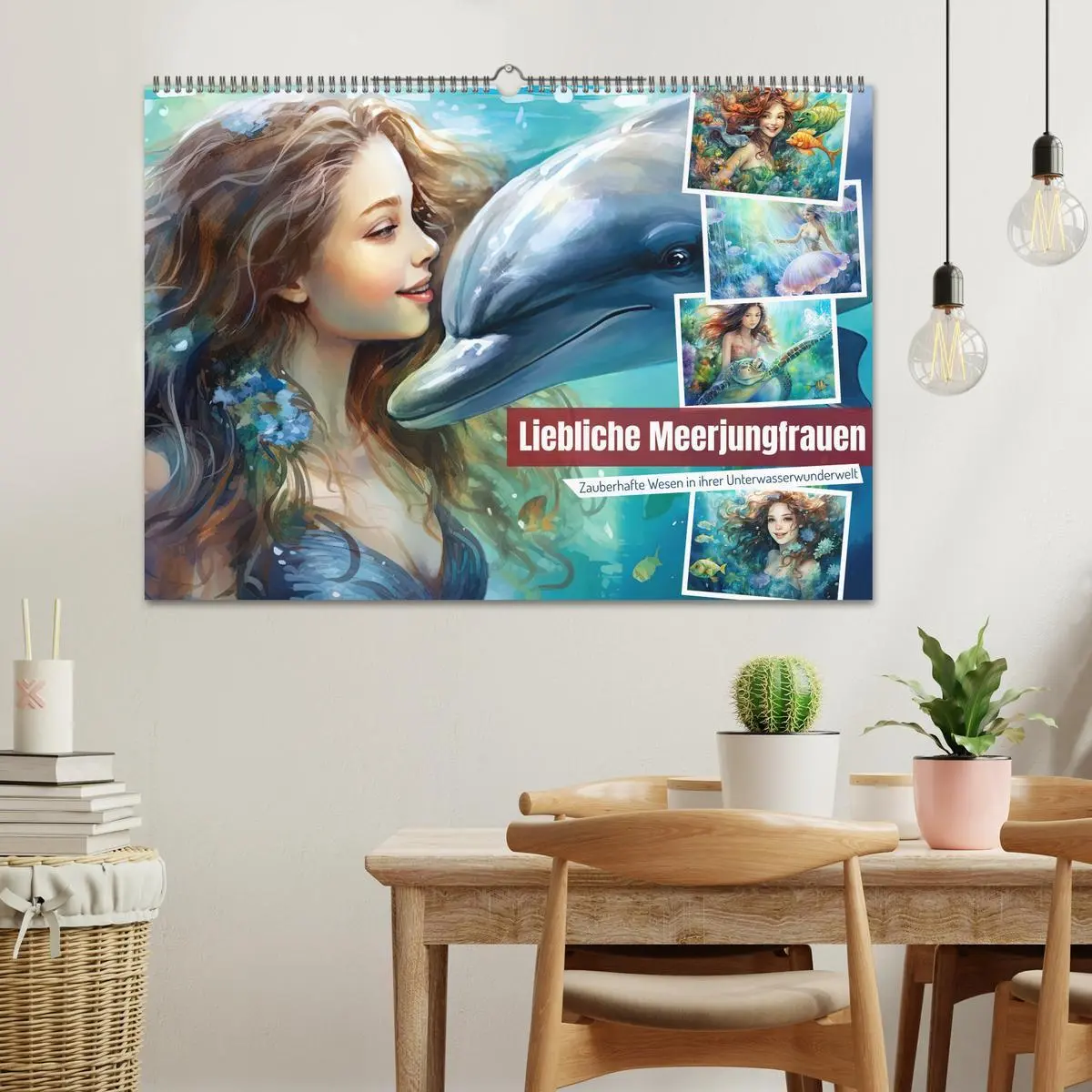 Bild: 9783457513002 | Liebliche Meerjungfrauen (Wandkalender 2026 DIN A2 quer), CALVENDO...