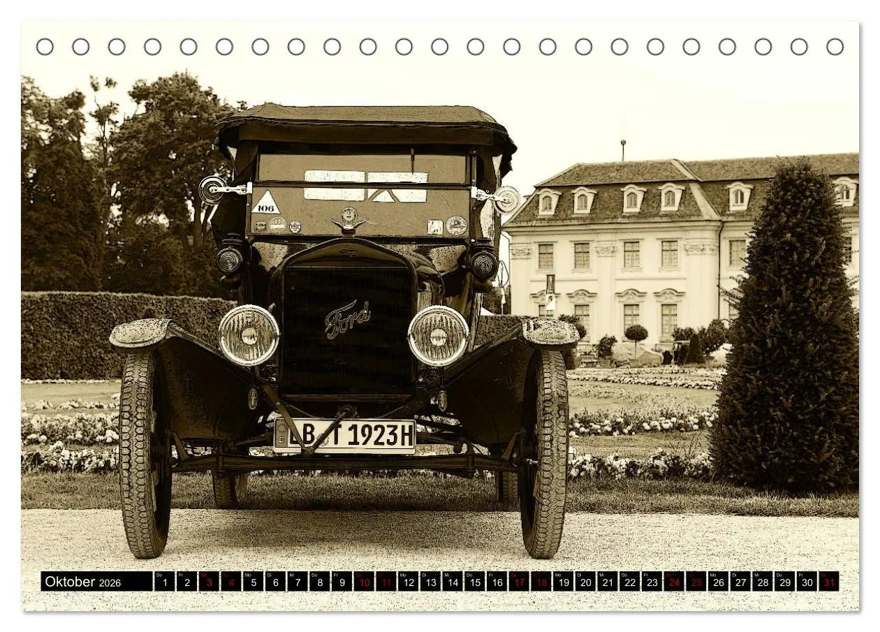Bild: 9783457683002 | Klassische Automobile (Tischkalender 2026 DIN A5 quer), CALVENDO...
