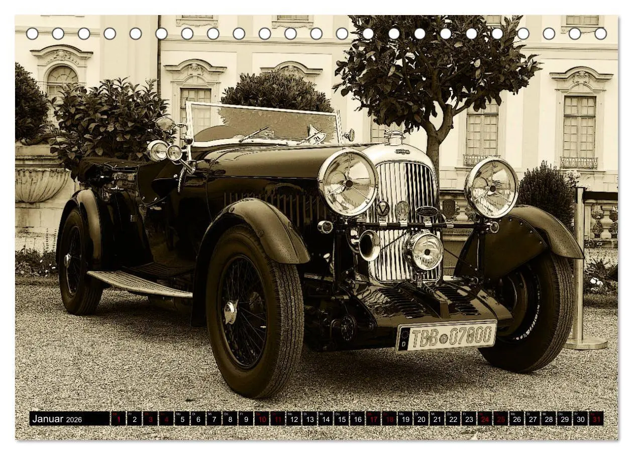 Bild: 9783457683002 | Klassische Automobile (Tischkalender 2026 DIN A5 quer), CALVENDO...