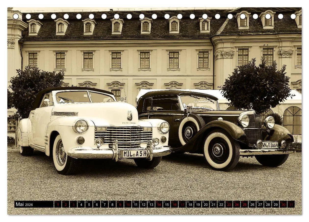 Bild: 9783457683002 | Klassische Automobile (Tischkalender 2026 DIN A5 quer), CALVENDO...