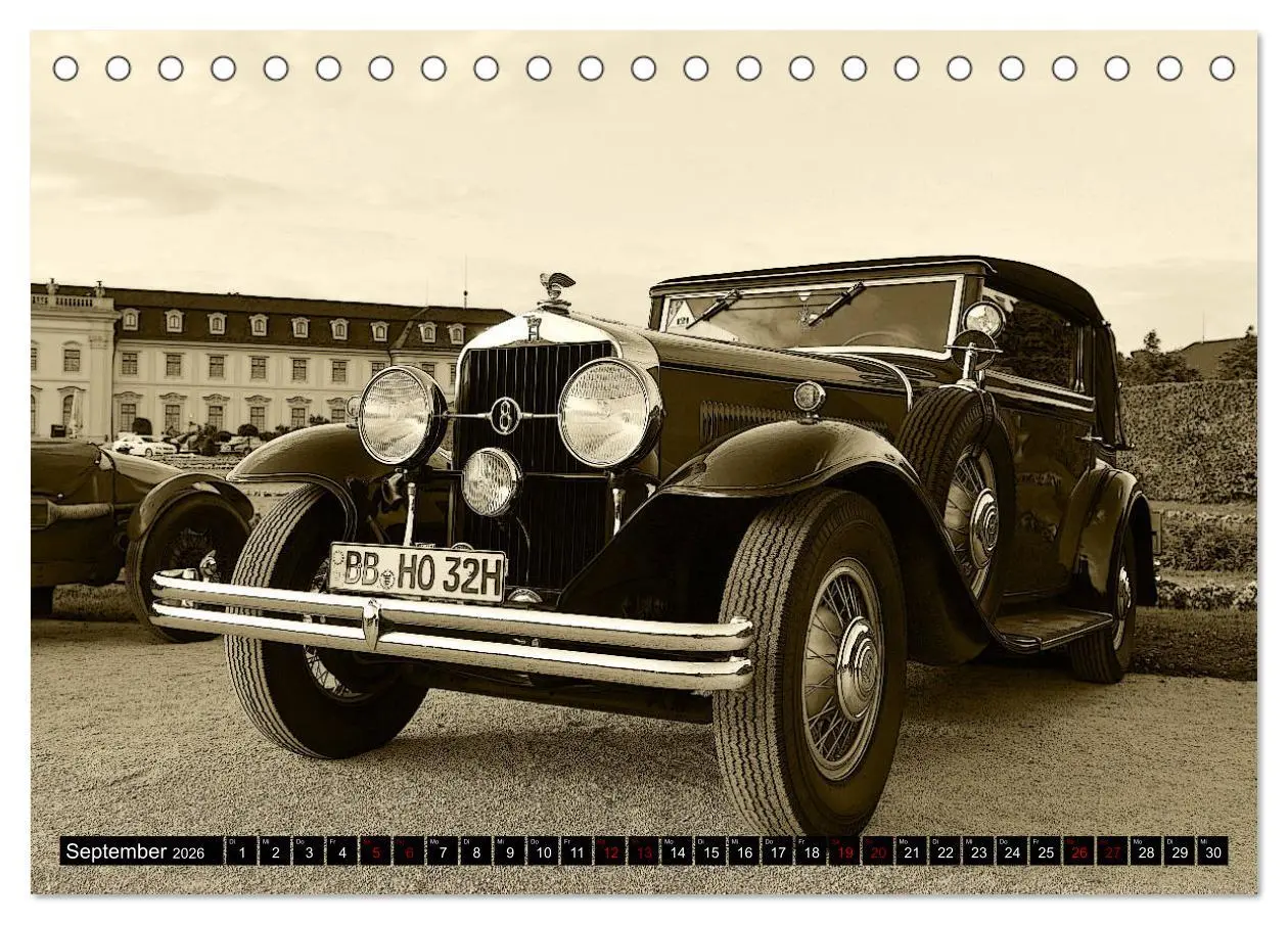 Bild: 9783457683002 | Klassische Automobile (Tischkalender 2026 DIN A5 quer), CALVENDO...