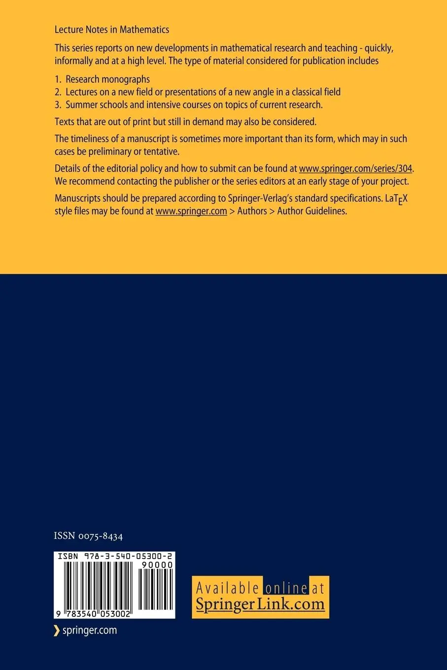 Rückseite: 9783540053002 | The Steenrod Algebra and Its Applications | F. P. Peterson | Buch