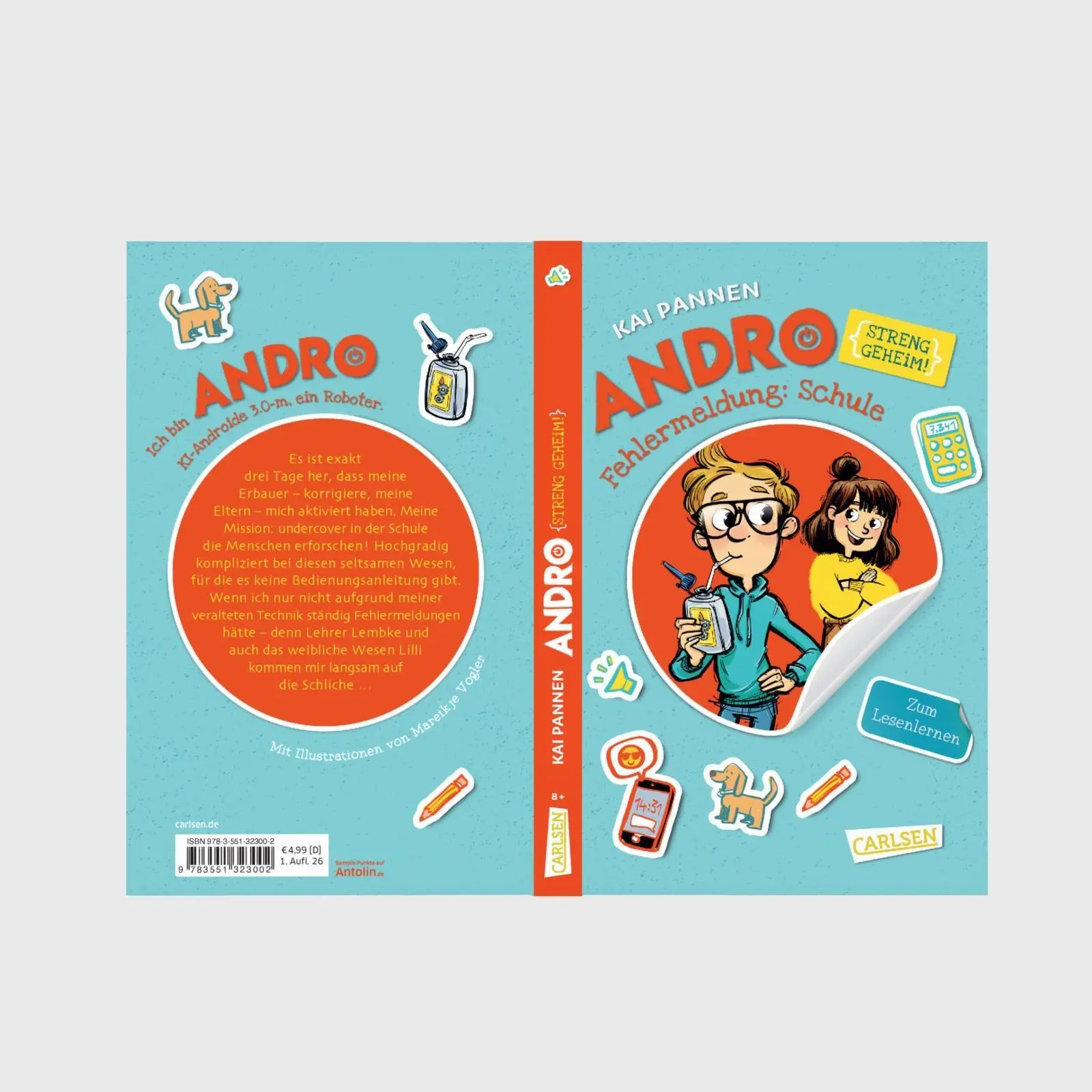 Bild: 9783551323002 | Andro, streng geheim! - Fehlermeldung: Schule | Kai Pannen | Buch