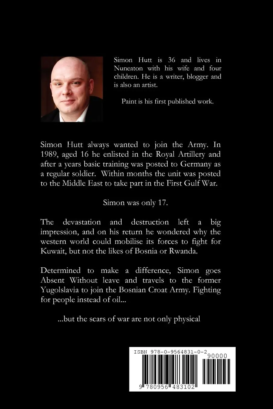 Rückseite: 9780956483102 | Paint - A Boy Soldier's Journey | Simon Hutt | Taschenbuch | Englisch