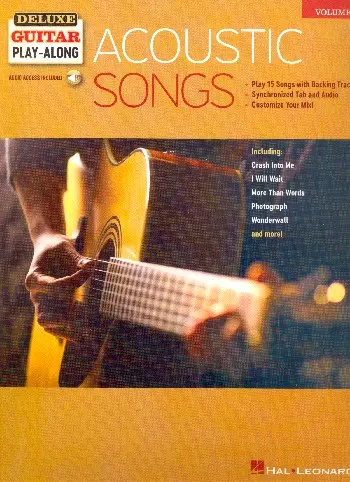 Cover: 9781540003102 | Acoustic Songs | Deluxe Guitar Play-Along Volume 3 | Hal Leonard Corp