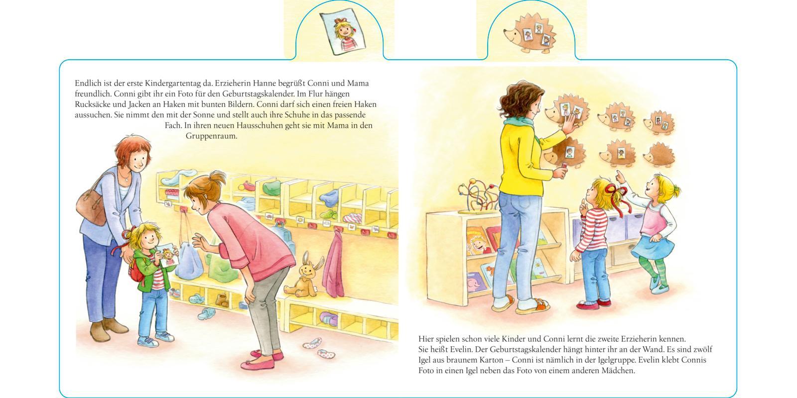 Bild: 9783551173102 | Conni-Pappbilderbuch: Conni kommt in den Kindergarten | Schneider