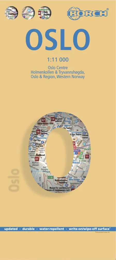 Cover: 9783866093102 | Borch Map Oslo | (Land-)Karte | Mehrfarbendruck. Gefalzt | 2 S. | 2023