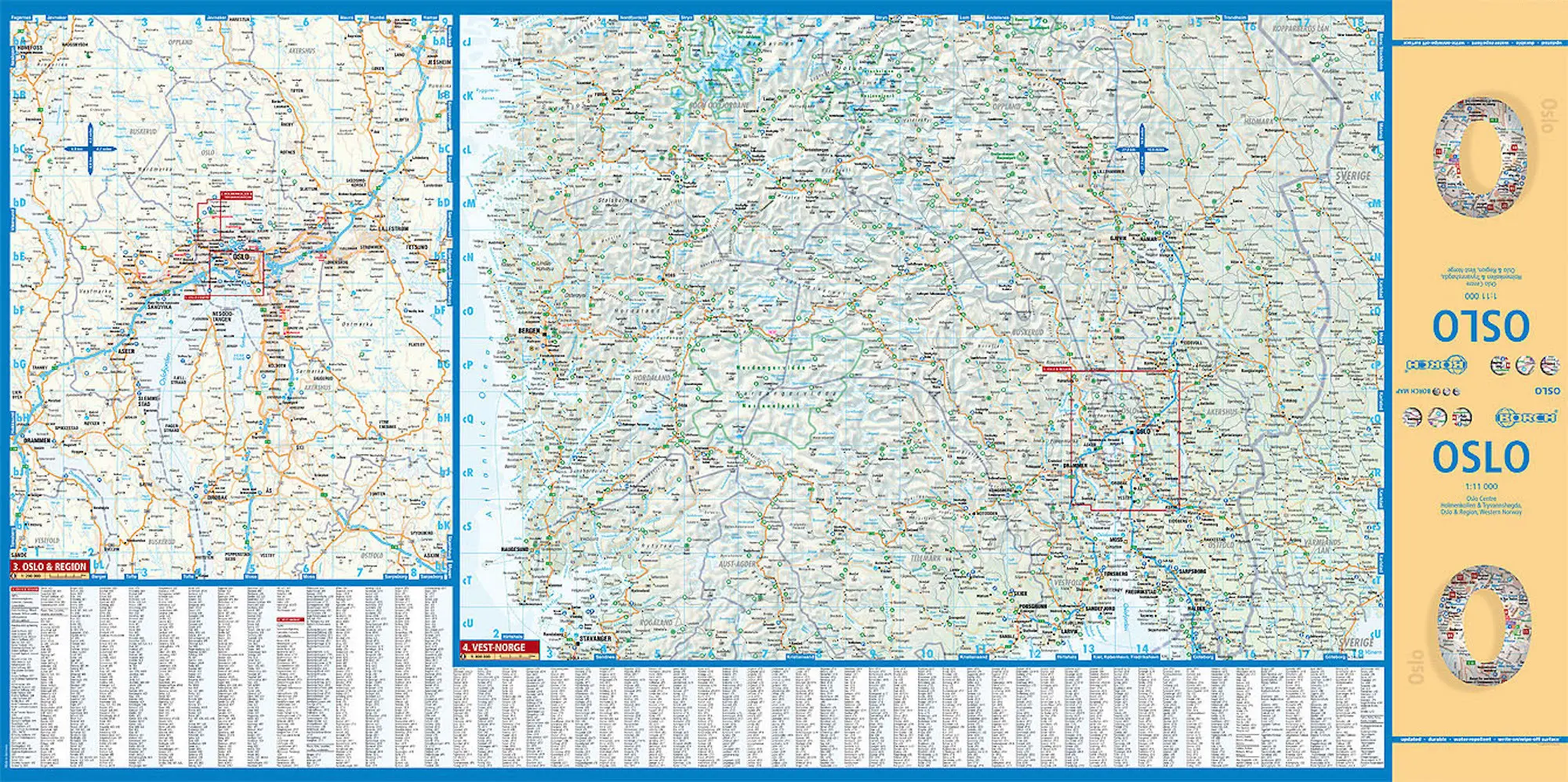 Bild: 9783866093102 | Borch Map Oslo | (Land-)Karte | Mehrfarbendruck. Gefalzt | 2 S. | 2023