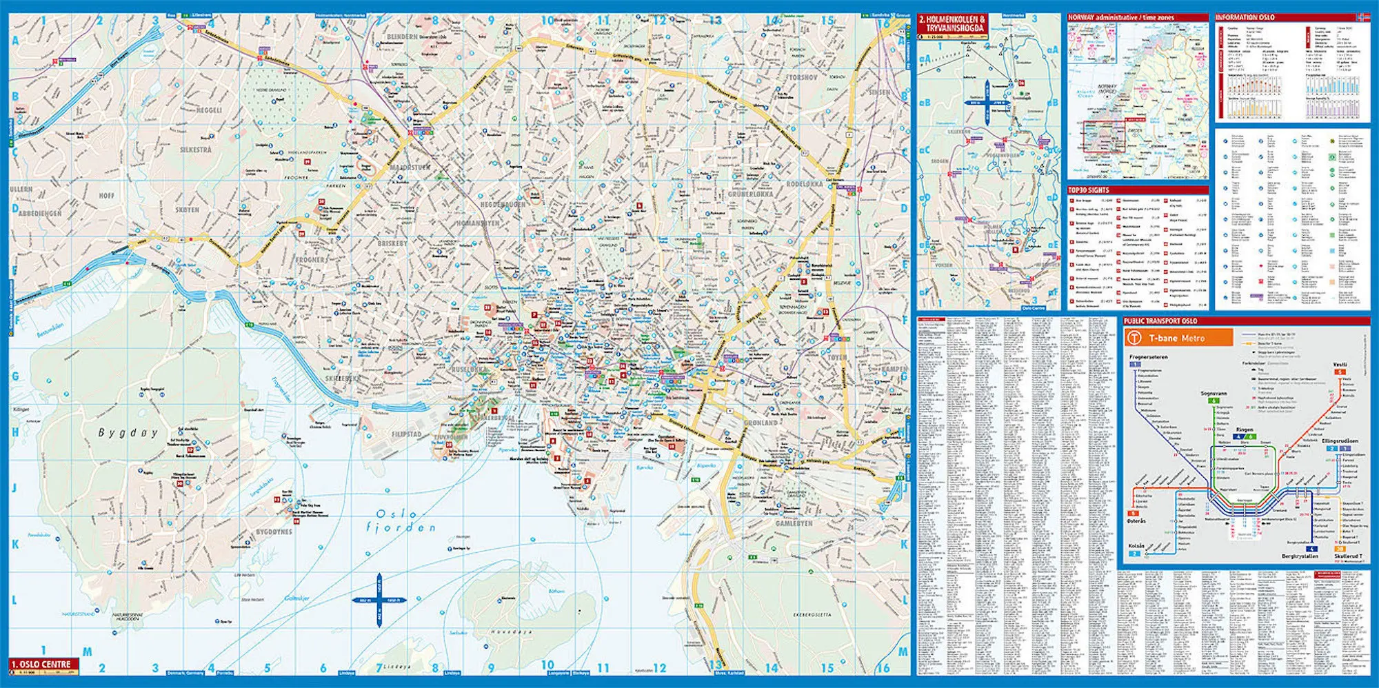 Bild: 9783866093102 | Borch Map Oslo | (Land-)Karte | Mehrfarbendruck. Gefalzt | 2 S. | 2023