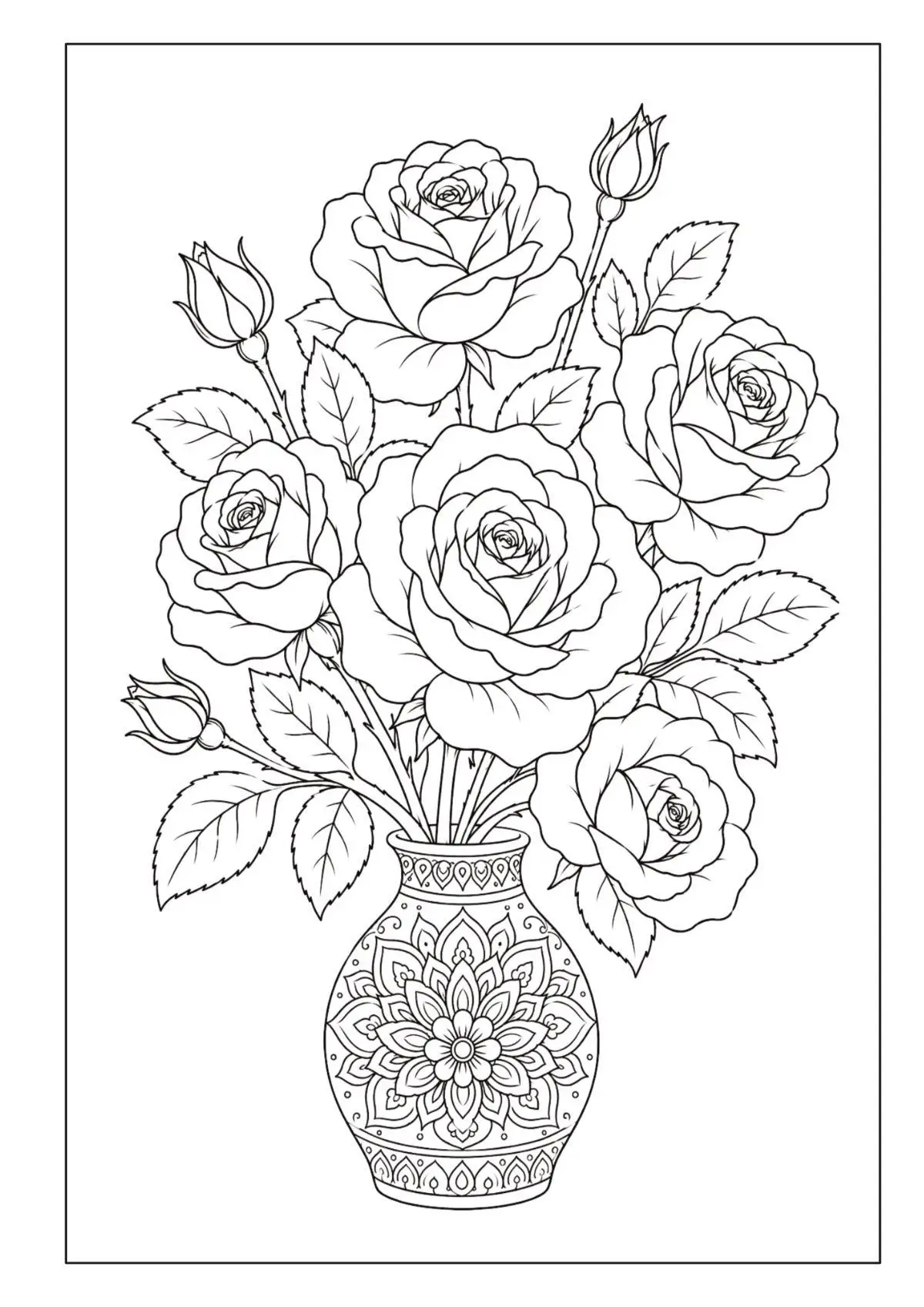 Bild: 9783986573102 | Mandala Blumen Malbuch für Erwachsene mit 100 floralen Ausmalmotiven