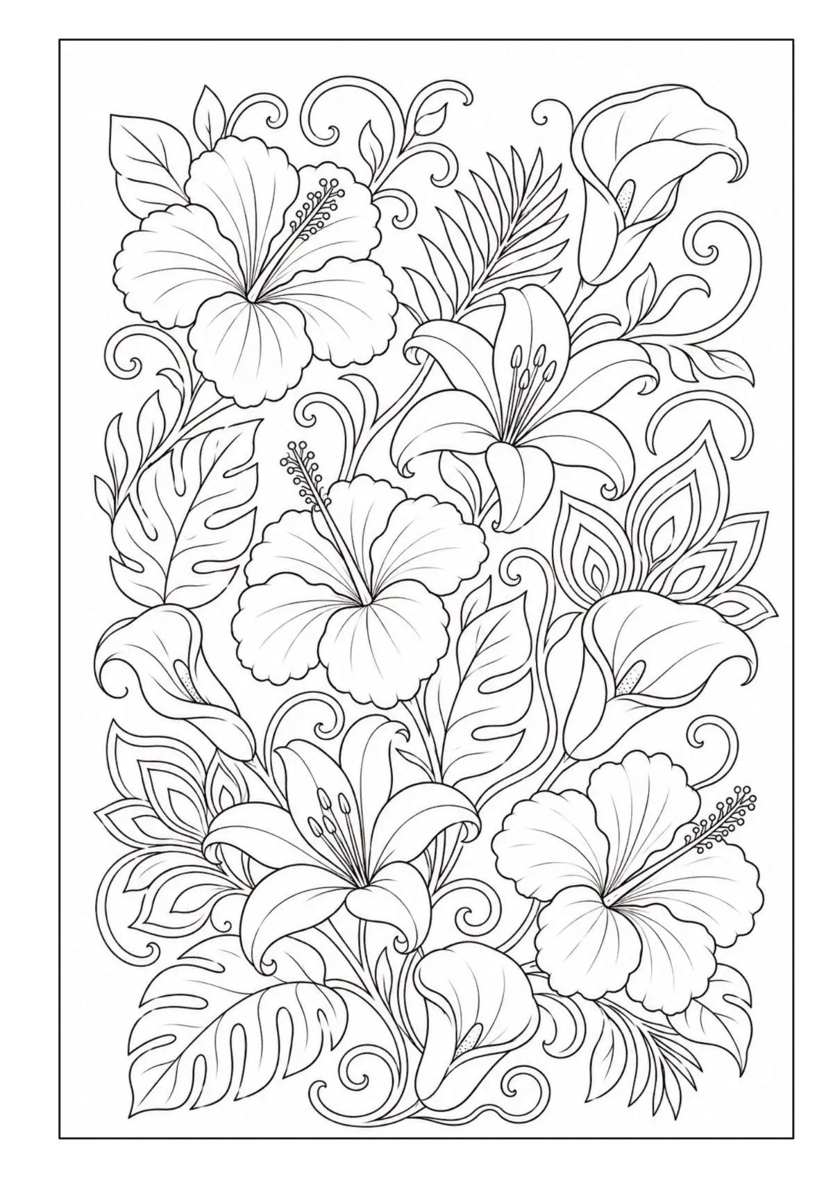 Bild: 9783986573102 | Mandala Blumen Malbuch für Erwachsene mit 100 floralen Ausmalmotiven