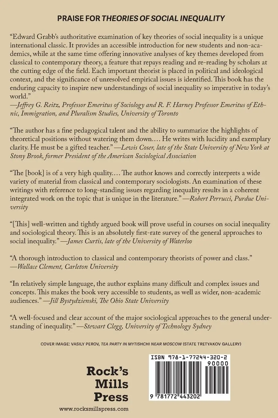 Rückseite: 9781772443202 | Theories of Social Inequality | Edward G Grabb | Taschenbuch | 2024