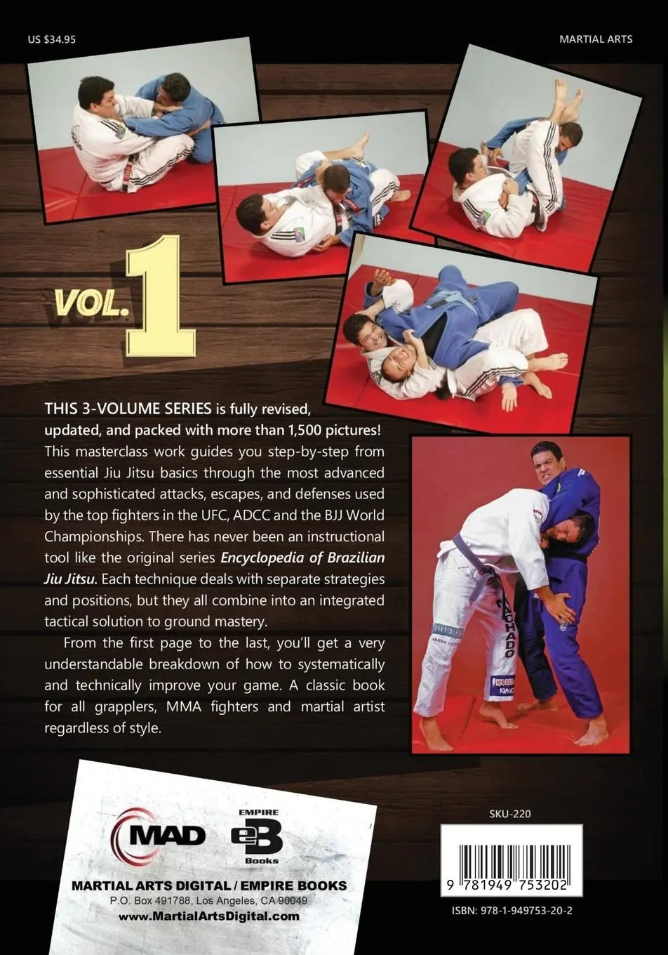Rückseite: 9781949753202 | Encyclopedia of Brazilian Jiu-Jitsu | Volume 1 | Machado Rigan (u. a.)