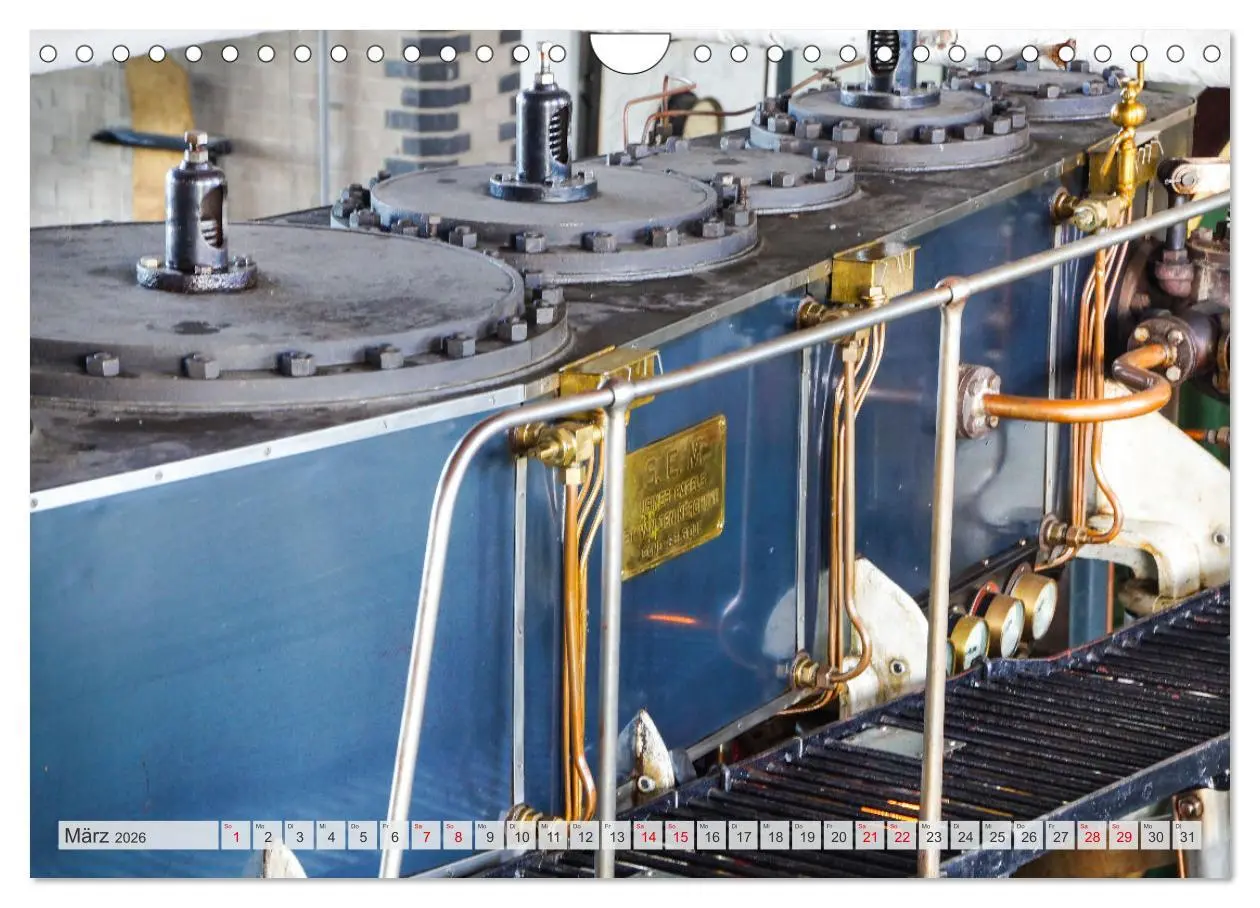 Bild: 9783457663202 | Dampfmaschinen - Technik (Wandkalender 2026 DIN A4 quer), CALVENDO...