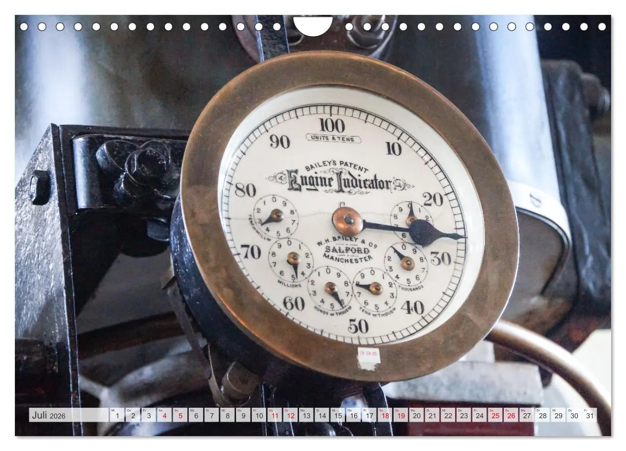 Bild: 9783457663202 | Dampfmaschinen - Technik (Wandkalender 2026 DIN A4 quer), CALVENDO...
