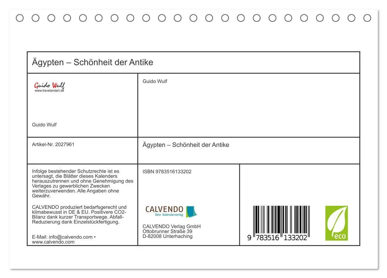 Bild: 9783516133202 | Ägypten - Schönheit der Antike (Tischkalender 2026 DIN A5 quer),...