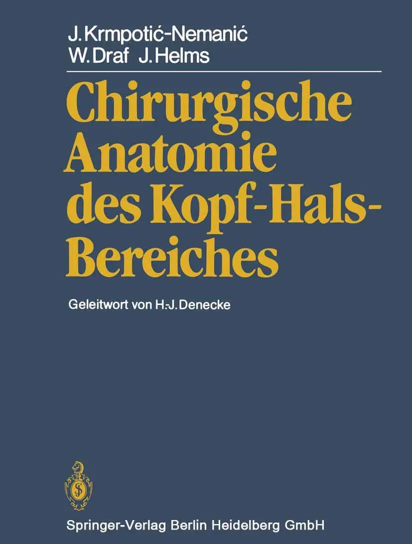 Cover: 9783662113202 | Chirurgische Anatomie des Kopf-Hals-Bereiches | Taschenbuch | ix