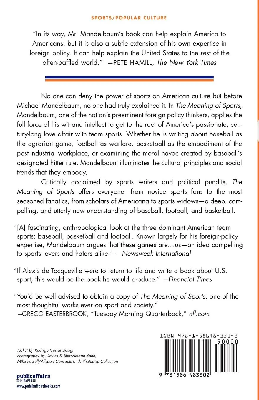 Rückseite: 9781586483302 | The Meaning of Sports | Michael Mandelbaum | Taschenbuch | Englisch