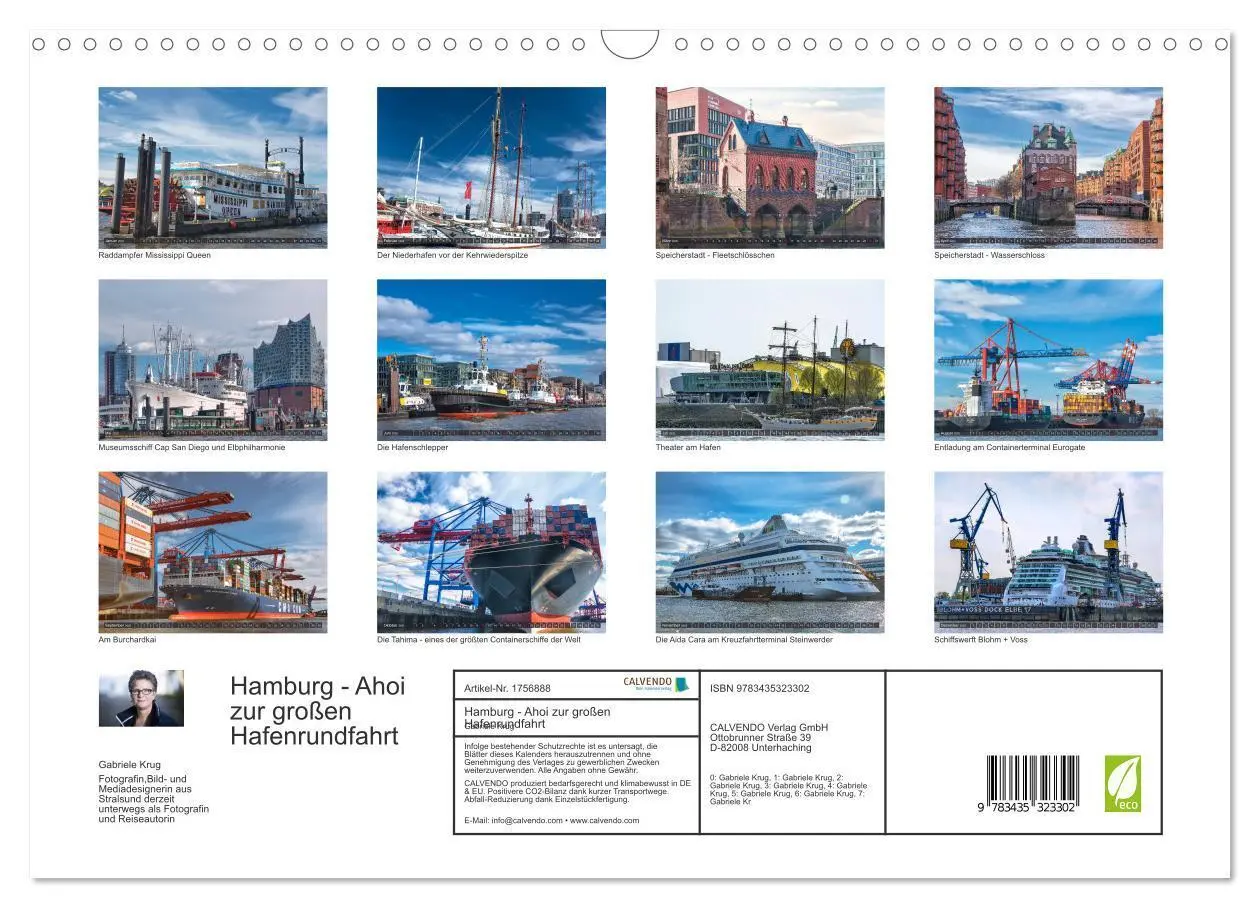 Bild: 9783435323302 | Hamburg - Ahoi zur großen Hafenrundfahrt (Wandkalender 2025 DIN A3...