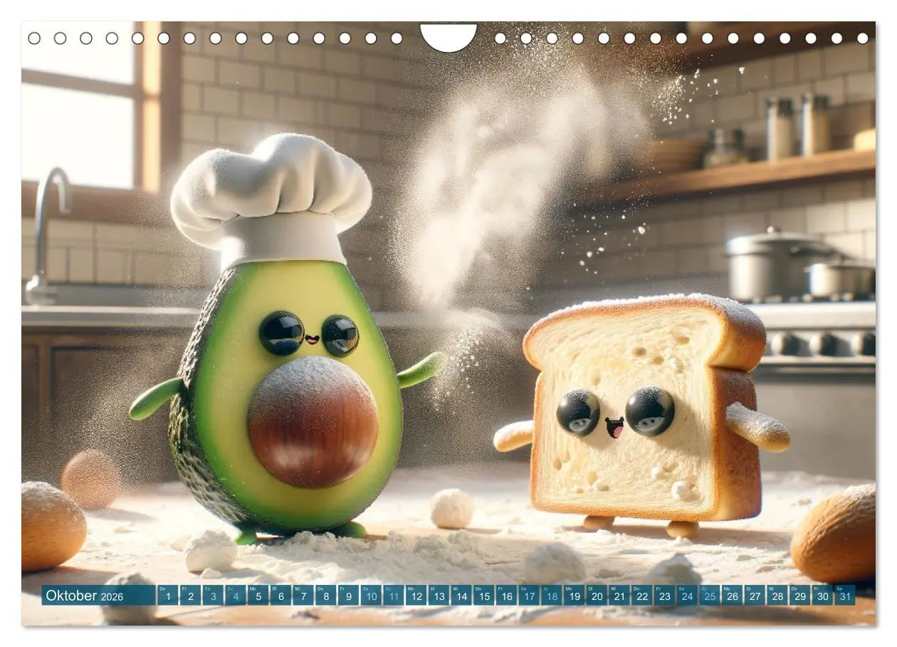 Bild: 9783457343302 | Avocado &amp; Toast - Küchenspäße das ganze Jahr (Wandkalender 2026 DIN...