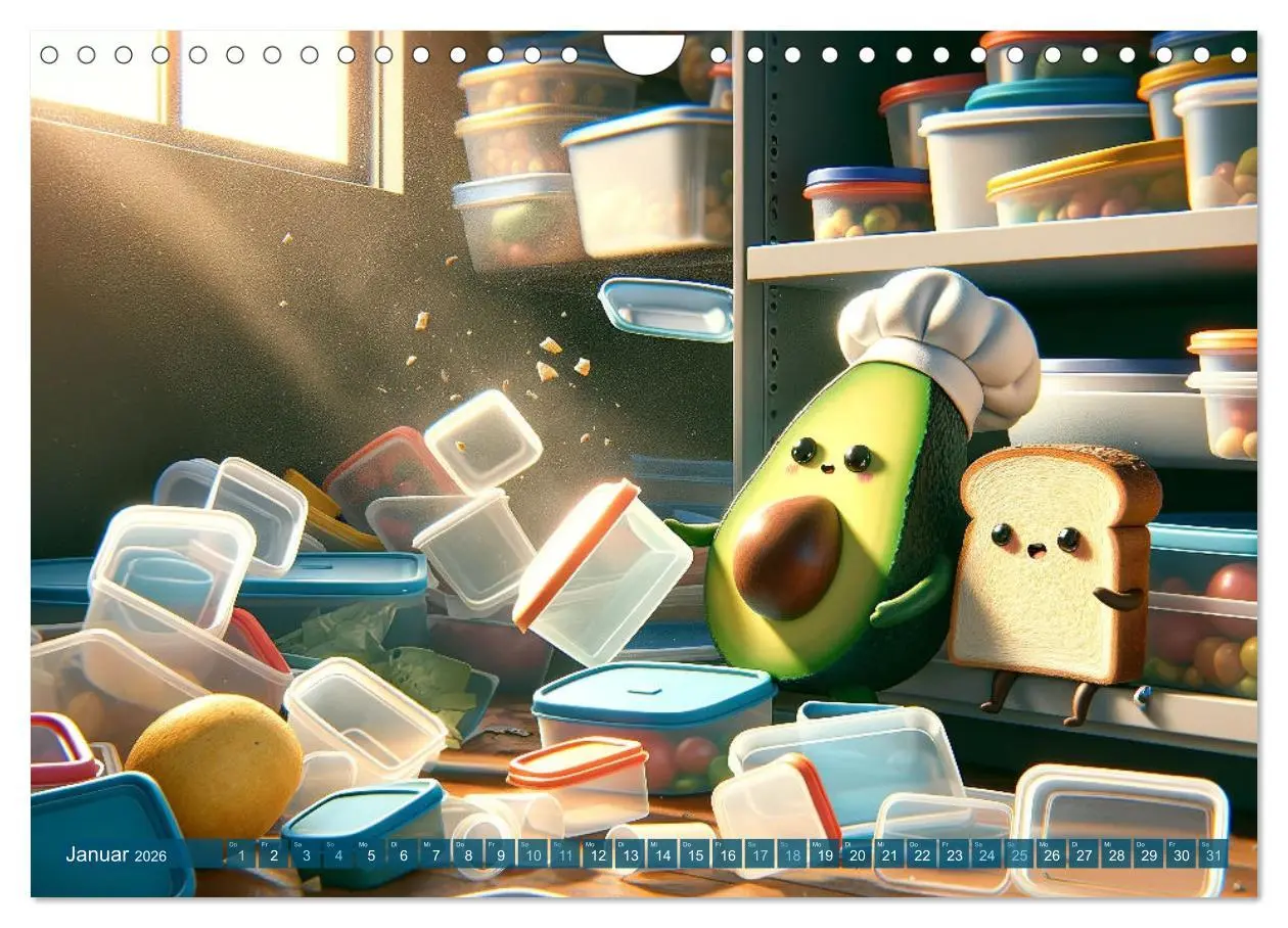 Bild: 9783457343302 | Avocado &amp; Toast - Küchenspäße das ganze Jahr (Wandkalender 2026 DIN...