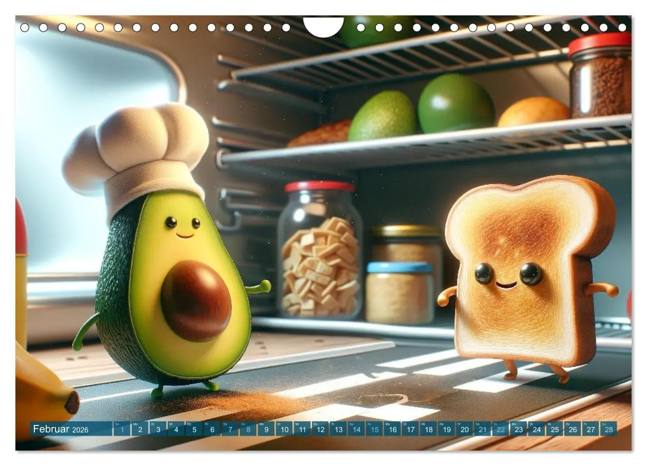 Bild: 9783457343302 | Avocado &amp; Toast - Küchenspäße das ganze Jahr (Wandkalender 2026 DIN...