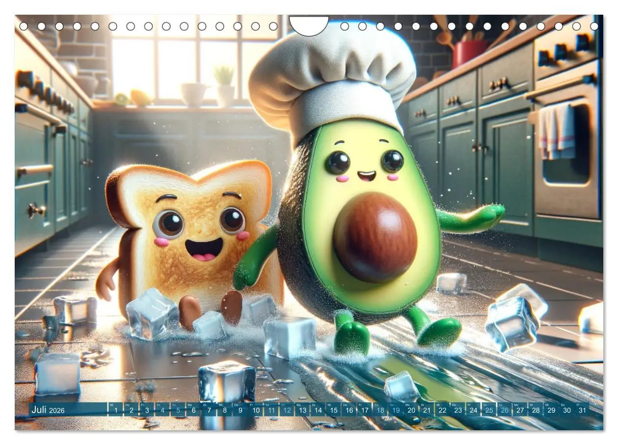Bild: 9783457343302 | Avocado &amp; Toast - Küchenspäße das ganze Jahr (Wandkalender 2026 DIN...