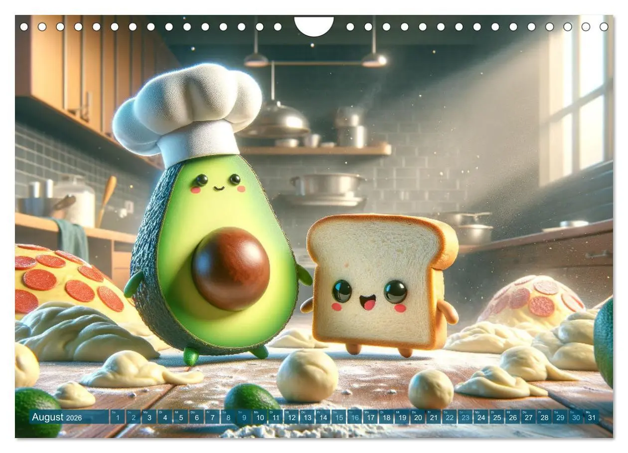 Bild: 9783457343302 | Avocado &amp; Toast - Küchenspäße das ganze Jahr (Wandkalender 2026 DIN...