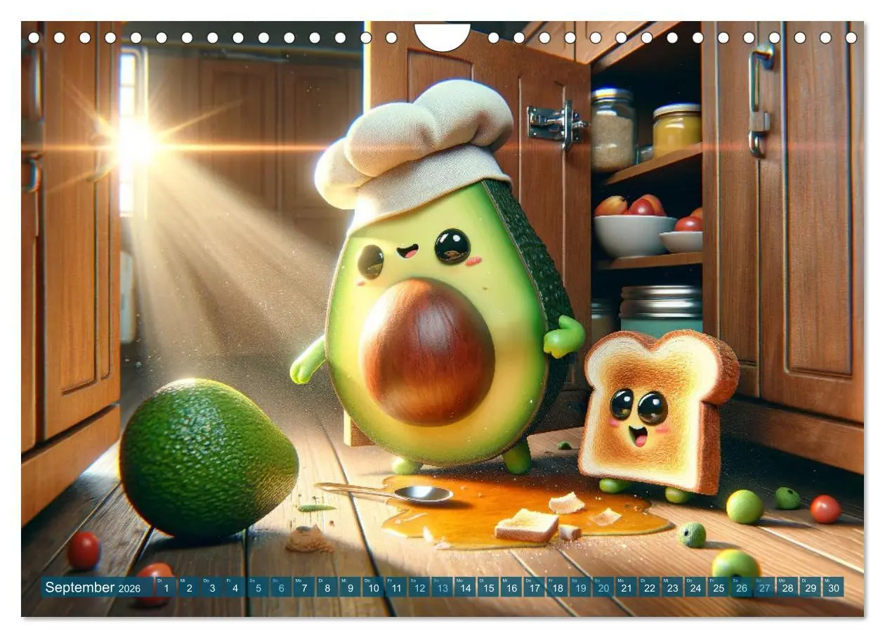 Bild: 9783457343302 | Avocado &amp; Toast - Küchenspäße das ganze Jahr (Wandkalender 2026 DIN...