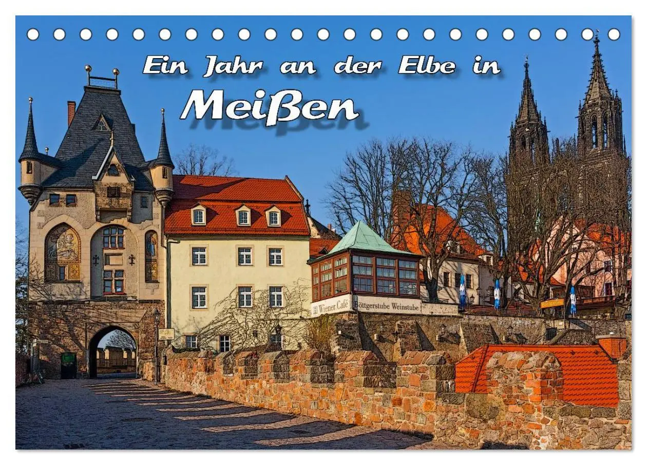 Cover: 9783516053302 | Das Jahr an der Elbe in Meißen (Tischkalender 2026 DIN A5 quer),...