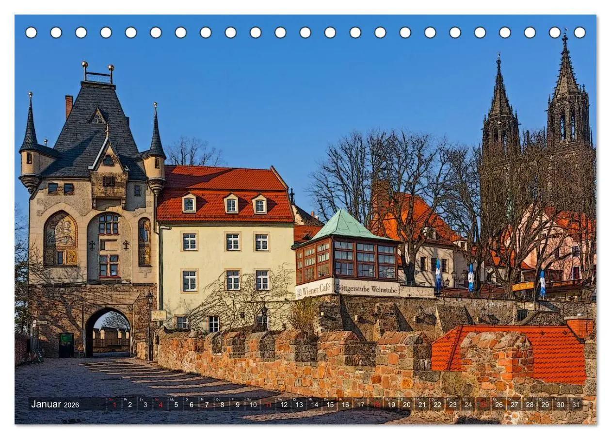 Bild: 9783516053302 | Das Jahr an der Elbe in Meißen (Tischkalender 2026 DIN A5 quer),...