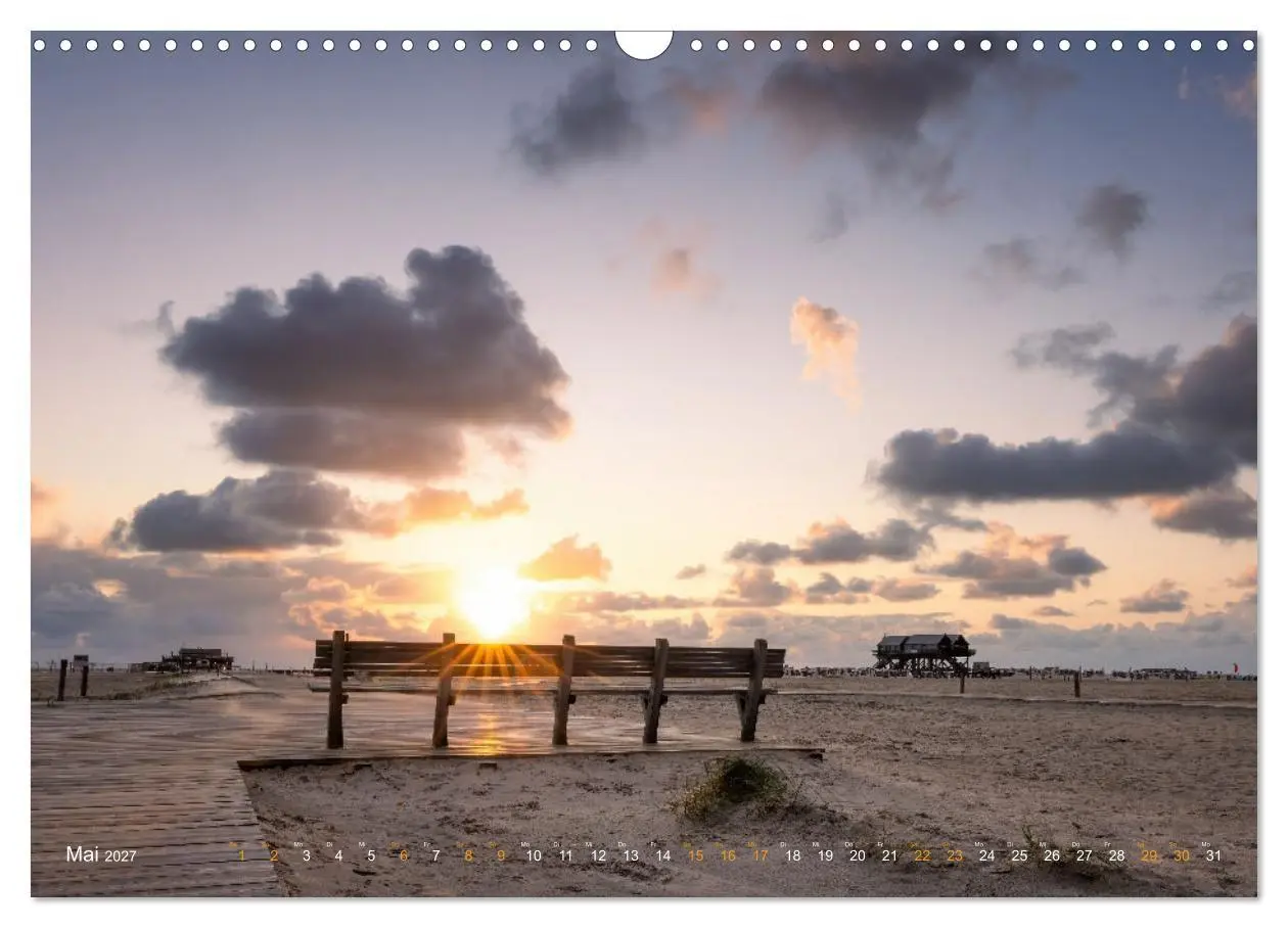 Bild: 9783594273302 | Nordseeurlaub in St. Peter-Ording (Wandkalender 2027 DIN A3 quer),...
