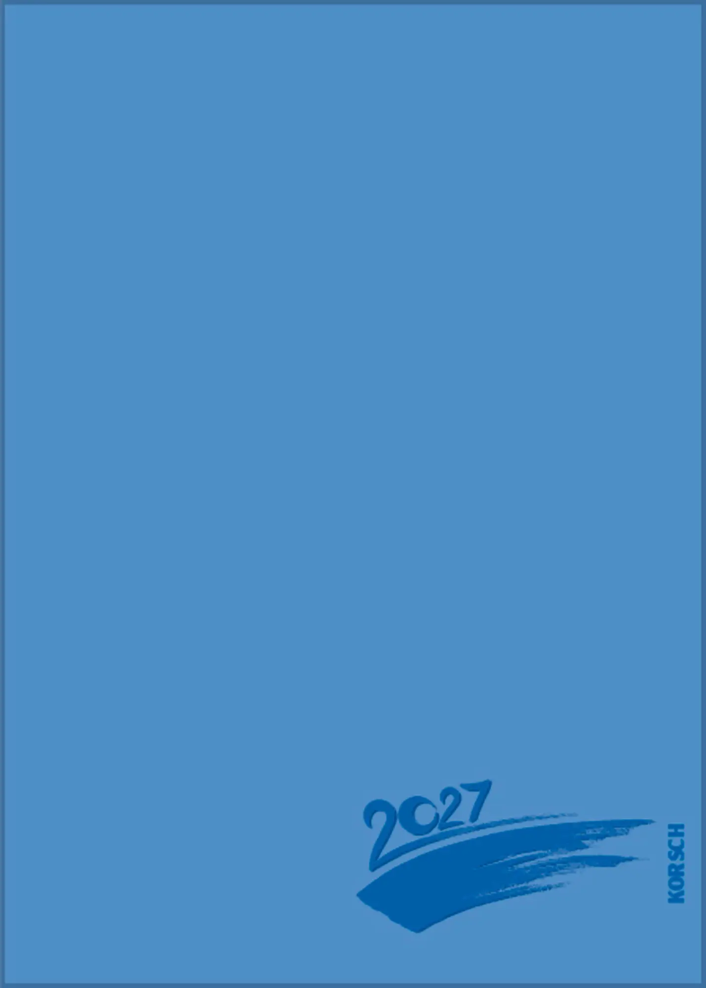 Cover: 9783819303302 | Foto-Malen-Basteln Bastelkalender A5 blau 2027 | Verlag Korsch | 14 S.
